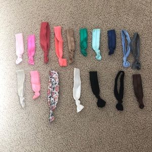 Lot of knotted hair ties!